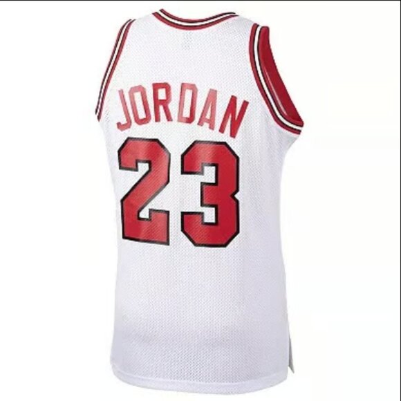 Men's Mitchell & Ness Michael Jordan White Chicago Bulls Rookie Authentic Jersey - Picture 3 of 11
